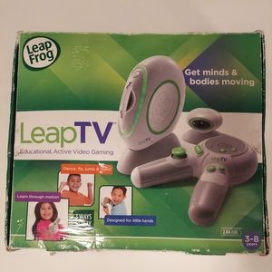 LeapFrog TV Video Learning System Console White Active Video Gaming With Game